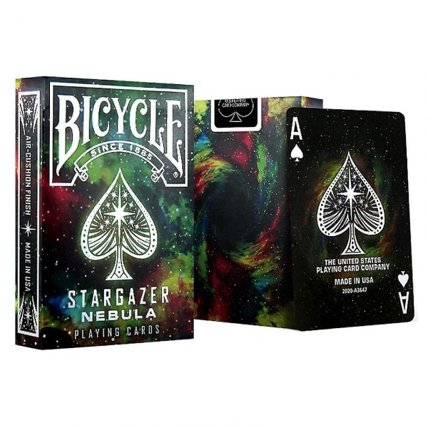 Bicycle Star Top Card Poker Air Galaxy Galaxy Deck Poker Størrelse Magisk Kortspil Magisk & 124; Kortspil (grøn)