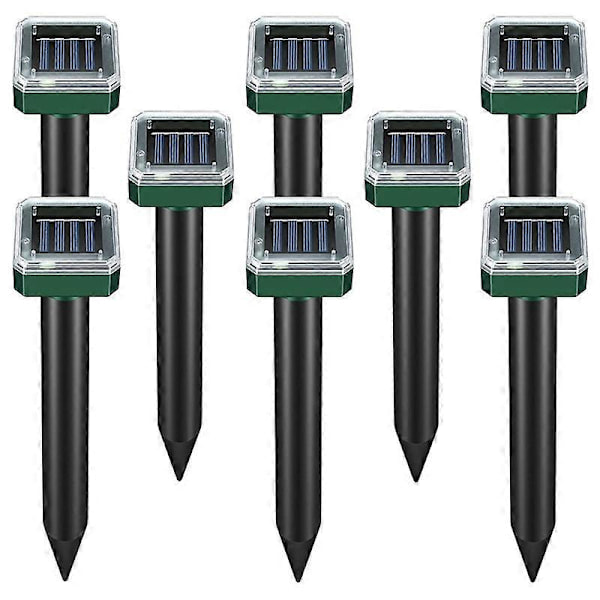 8-pack Solar Powered Snake Repellers for Outdoor Use