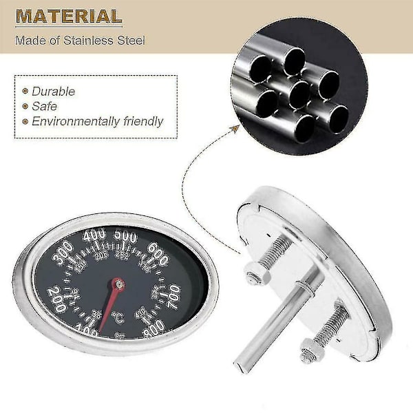 BBQ Grill Lokk Termometer Varmeindikator Erstatning Master For Nexgrill_xx