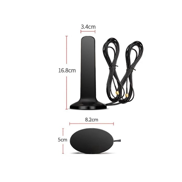 GSM 4G 5G Antenne 600-6000MHz 12dBi Høy Gevinst Omni Magnetisk Base Antenne for CPE (TS9)