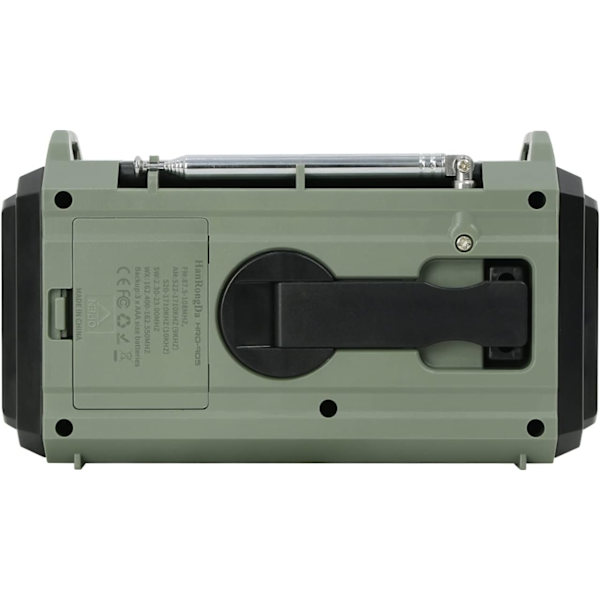10000mAh NOAA Nødvejr Kurv Vejrradio, Håndsving, Batteridrevet, USB-oplader, SOS-alarm