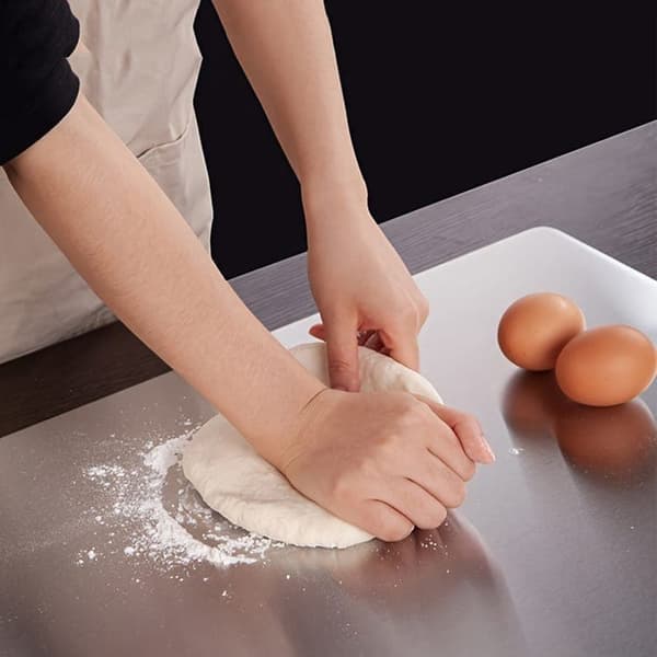 3-pack Double-Sided Stainless Steel Cutting Boards - Mold-Resistant and Water-Repellent for the Kitchen
