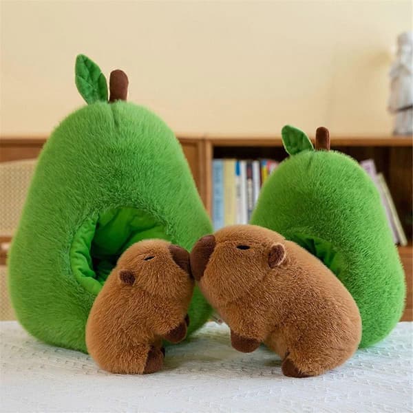 Avokado Kapybara Pehmolelu Realistinen Kapybara Pehmolelu 35cm