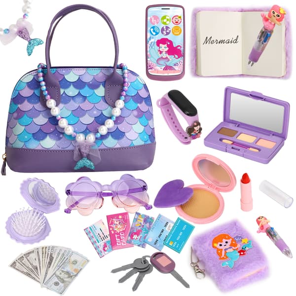 Simulert lekeveske, lekeur, mynt for barn SC350 Pink