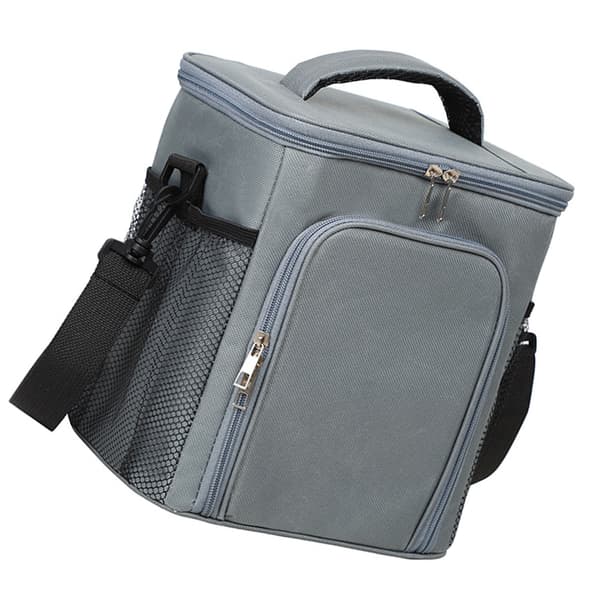 Stor crossbody lunsjveske (mørkegrå)