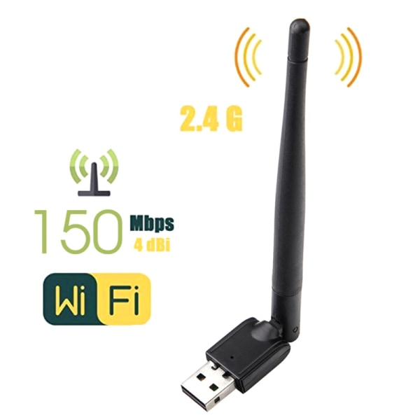 150Mbps USB WiFi Adapter 2.4G Wireless Network Card MT7601 802.