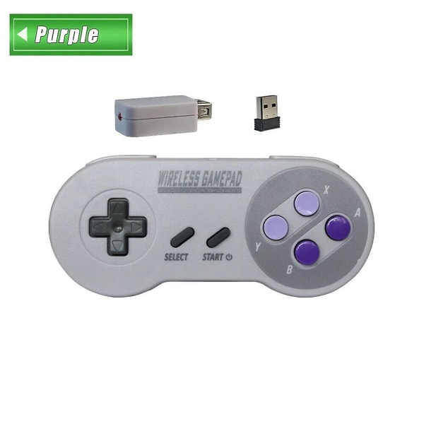 Uusi 2.4ghz langaton peliohjain Super Nintendo Nes & Snes Classic Mini -langattomalle konsoliohjaimelle