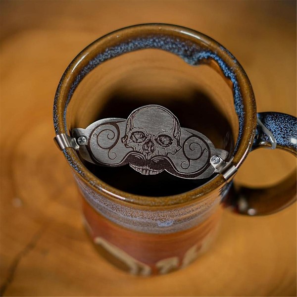 Mustaschskydd Mustasch Dryckesskydd för Kaffemuggar Öl Tekoppar eller Vanliga Koppar Tillverkat av Death Grip Wax