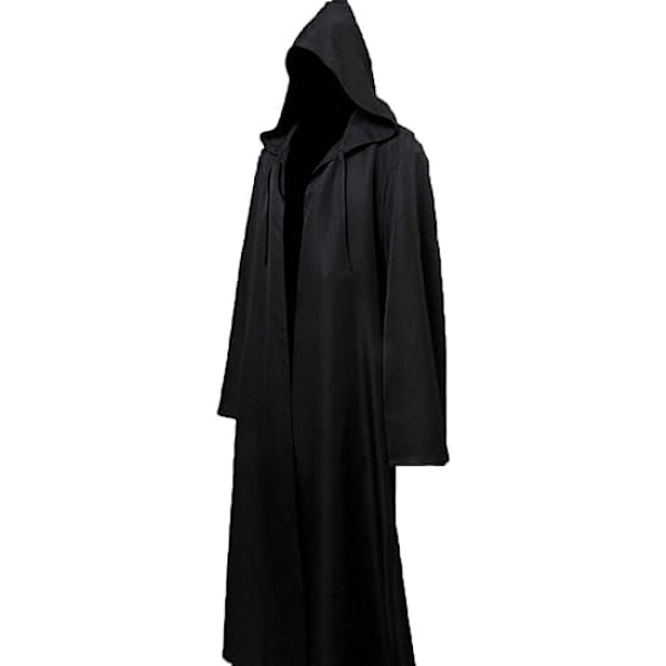 Mænd & Børn Tunika Hættetrøje Halloween Cosplay Kostume Robe Kappe (M) M