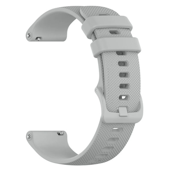 20 22mm Silikonreim for Garmin Venu 3 Band Forerunner 265 255 245 Music Vivoactive 4 Band for Garmin Venu Sq 2 Plus Armbånd Grå
