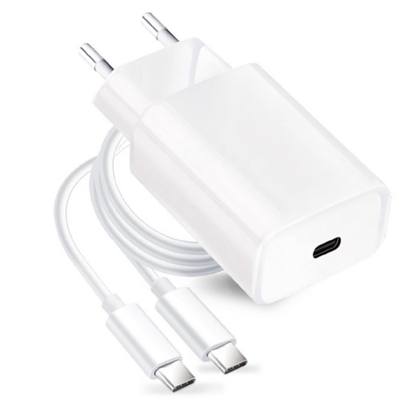 20W USB-C hurtiglader med kabel til Samsung S20/S21/S22