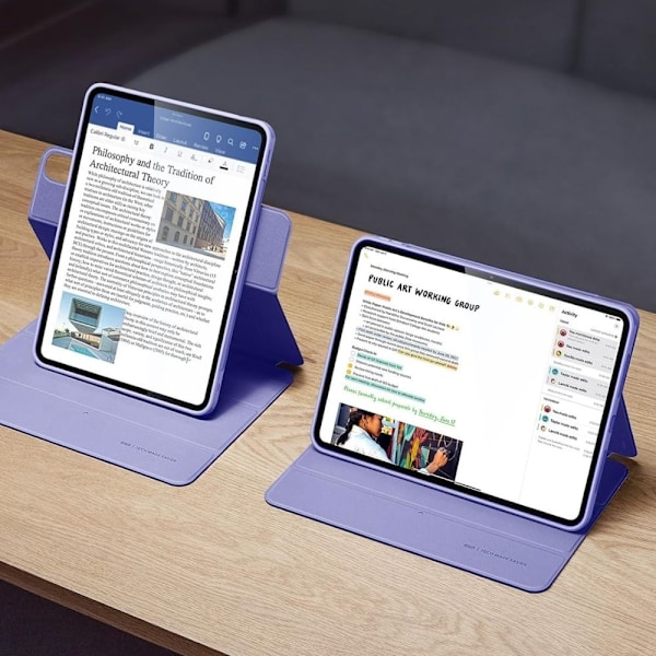 ESR iPad Air 13 2024 -kotelo 2-in-1 magneettisella takaiskutoiminnolla, hybridi, laventeli
