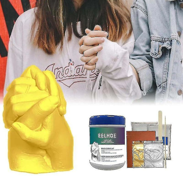 Handgjuten Kit för Par, Vuxna, Souvenir, Gipsstaty, Gjutning, DIY