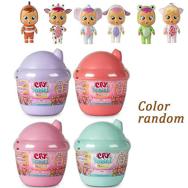 3d plastdocka Cry Baby Set Tårar Dockor Leksaker För Barn Överraskningsgåva