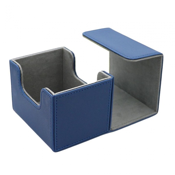 Deck Box Oppbevaringsholder Praktiske kort Deck Game Box For Football Cards Baseball Card Blue