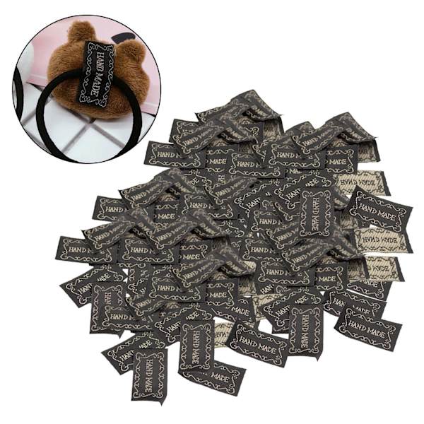 1/2/3/5 100x Käsinkirjoitetut englanninkieliset merkit Tarrat Kangas DIY Vaatteet Kulta Sana 100 Kpl Gold Word 100 Pcs 1 Set