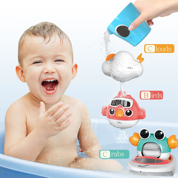 Babybadelegetøj til småbørn 1-3 år, badelegetøj til børn i alderen 2 4 6