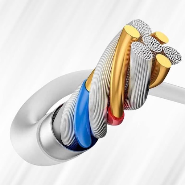 USB till USB-C-kabel Intensity 6A Laddning och synkronisering 1m Xiaomi Vit