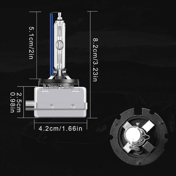 st D1c D1s D1r 8000k Isblå Hid Xenon bilstrålkastare 35w Hög Låg