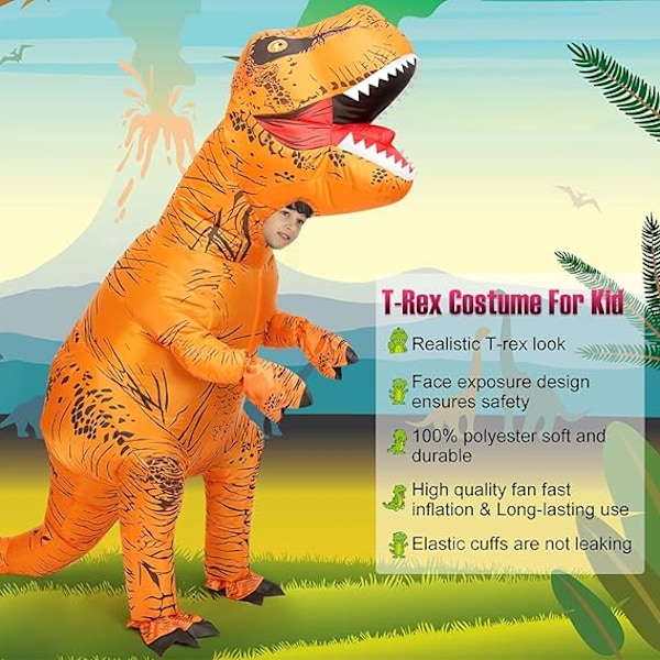 Ilmapallodinosaurusten puku lapsille, lasten ilmapallodinosaurusten puku, ilmapallohalloweenpuku