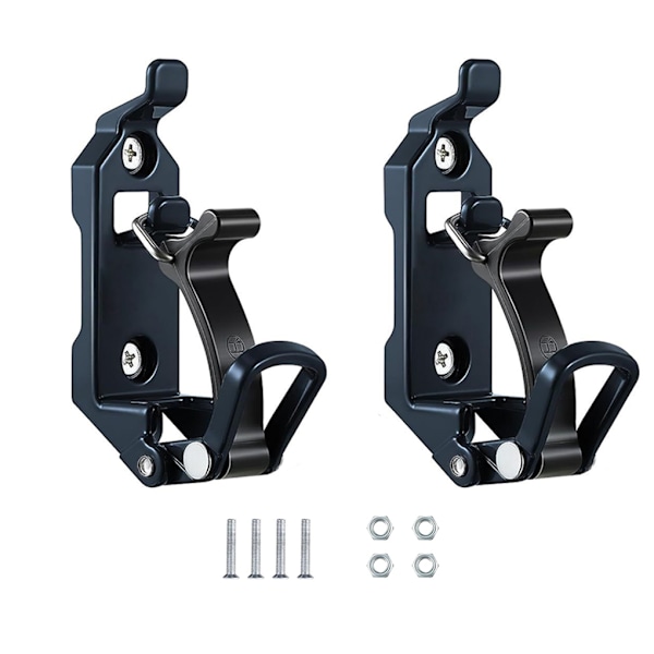 1/2/3 2-pack/parti Fäste för takräcketillbehör Väggfäste Svart Black 1Set