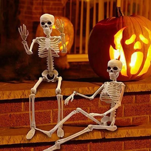 osa Halloween luuranko, 40 cm luuranko Halloween luonnollisessa koossa liikkuva opetusmalli Anatomia Koristefiguurit