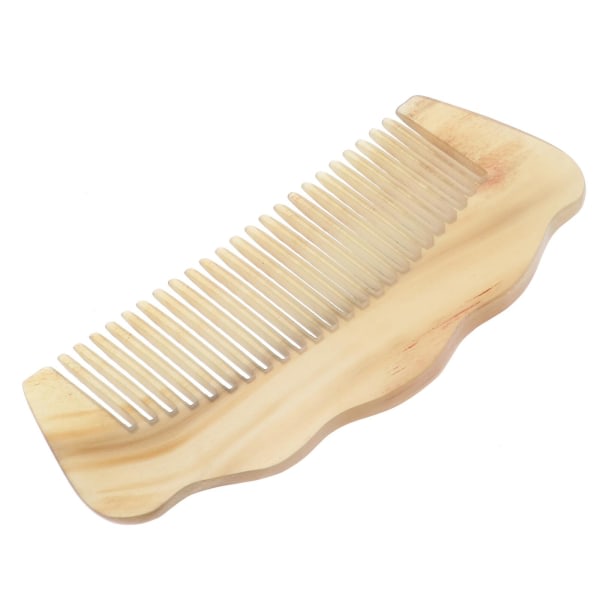 1kpl Creative Massage Comb Fine Tooth Comb Hyödyllinen hiustenmuotoilu sarvikampa (10X4,5X1cm)