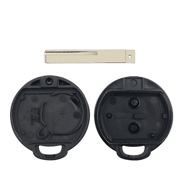 Fjernkontroll 2 knapper bilnøkkel skall deksel etui for Mitsubishi Colt Warior Carisma Spacestar rett nøkkel ubeskåret blad