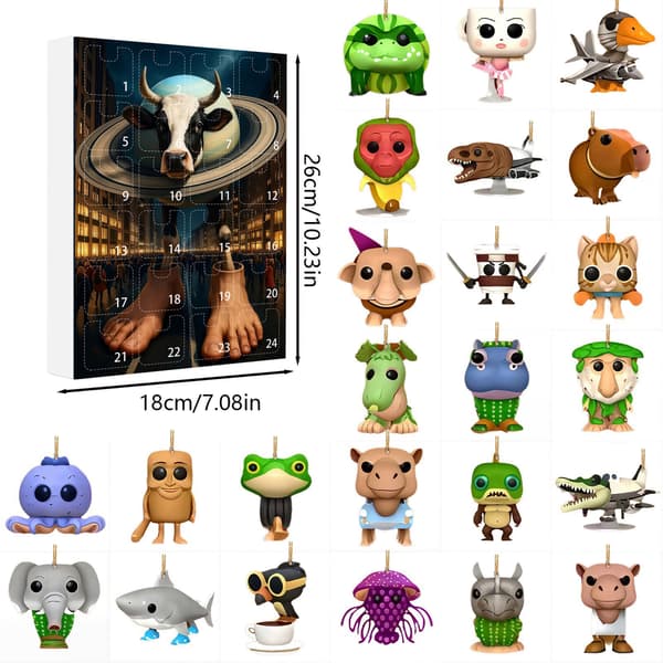 Shanhaijing blind box akryl fladt vedhæng julepynt Type E (GJ413-005)