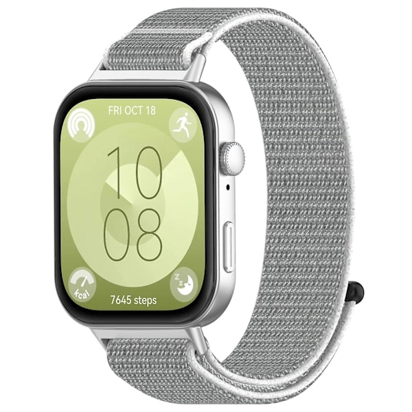 Rem for Huawei Watch Fit 3 - Magisk Nylon-reim - Regnbuefarget Multicolored Style D Huawei Watch Fit 3