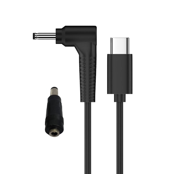 Bærbar Type C til DC3.5x1.35mm Konverteringskabel, USB C til Hann DC5.5x2.5mm Strøm for Router Høyttaler