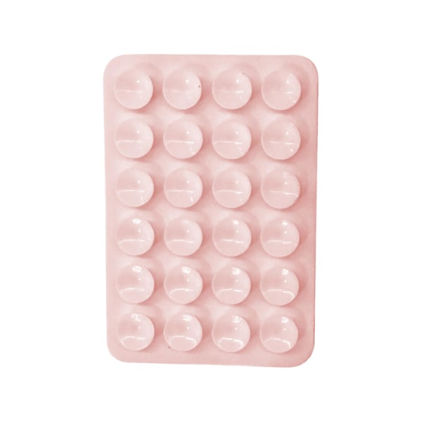 6 stk. Silikon Sugekopp Telefondeksel Selvklebende Feste, Silikon Telefondeksel Holder Matte For Selfies Og Videoer, Sklisikker Håndfri Telefonholder light pink