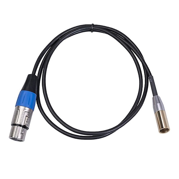 Rexlis 1 fot Mini XLR Hane til XLR Hunn Adapterkabel, 3-polet Mini XLR til XLR Videokabel, for BMPCC