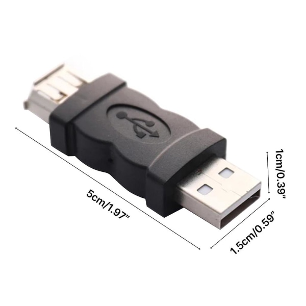 Firewire Ieee 1394 6-pin naarinen naar usb2.0 Converter Computer Cable Connector Black