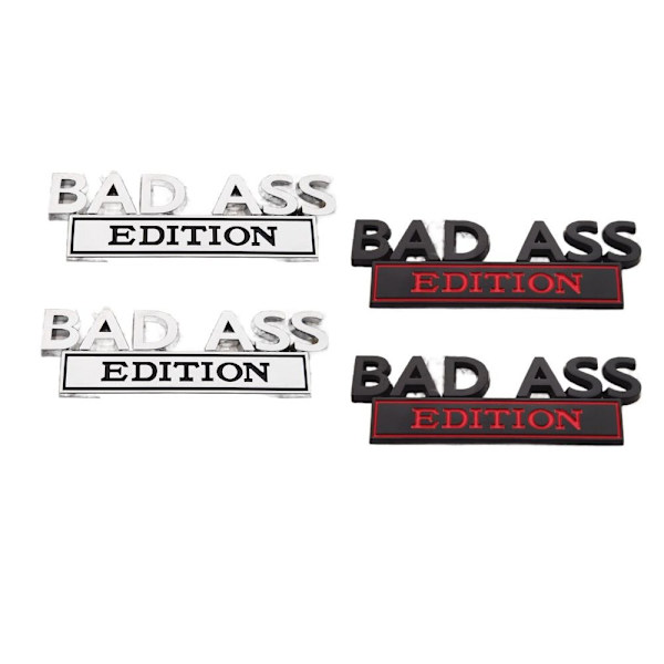 4th Bad Ass Edition Emblem 3D Bokstav Dekaler Bad Ass Car_xx