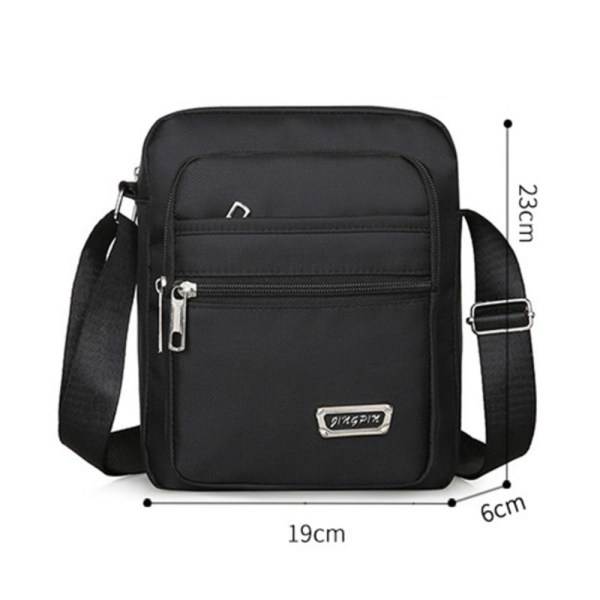 Miesten crossbody-laukut Olkalaukku MUSTA 4 LAUKKUA 4 LAUKKUA musta black 4 zippers-4 zippers