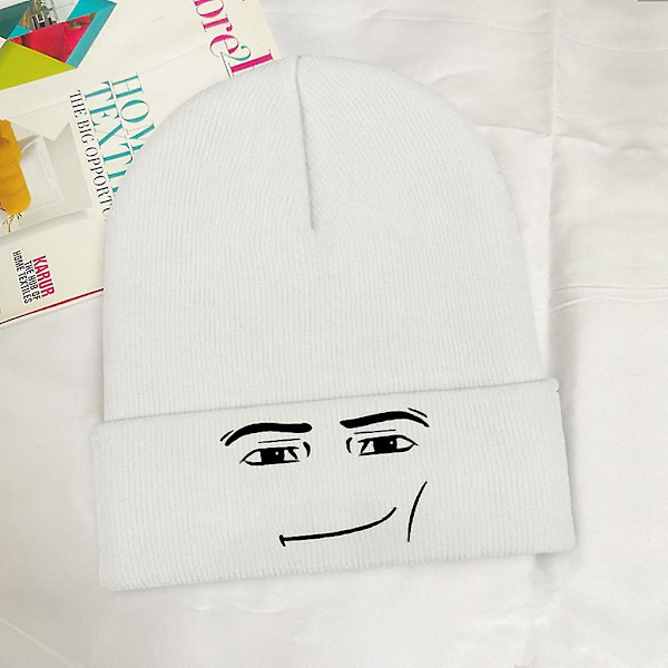 Roblox Ansigtsstrikkede Strikkede Hue Hatte Skullies Beanies Cap Bløde Hætte Hatte Vinter Varme [DB] 8