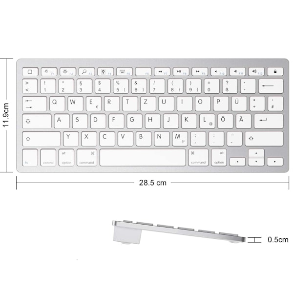 Latautuva Bluetooth-näppäimistö iPadille/MacBookille