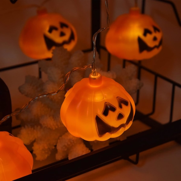 Jouluvalot, 20LED Halloween-kurpitsajouluvalot 3 metriä Kaksoistila Koristeelliset Jouluvalot Juhliin