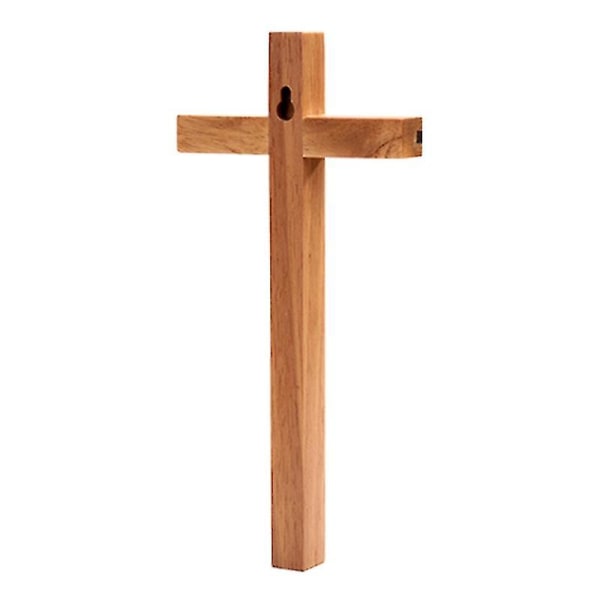 Handgjorda träkors Kristus ornament Vägghängande bordskors