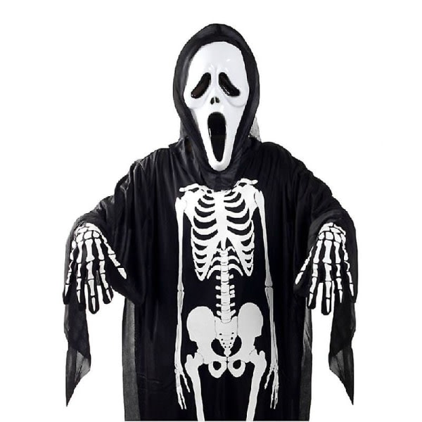 Cosplay Skeleton Ghost Costume Maskerad Halloween Vuxen Barndräkt120cm