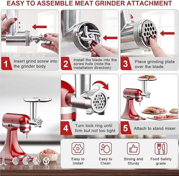 KitchenAid kødhakker tilbehør, KitchenAid kødhakker til