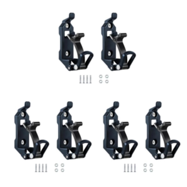 1/2/3 2-pack/parti Fäste för takräcketillbehör Väggfäste Svart Black 3Sets