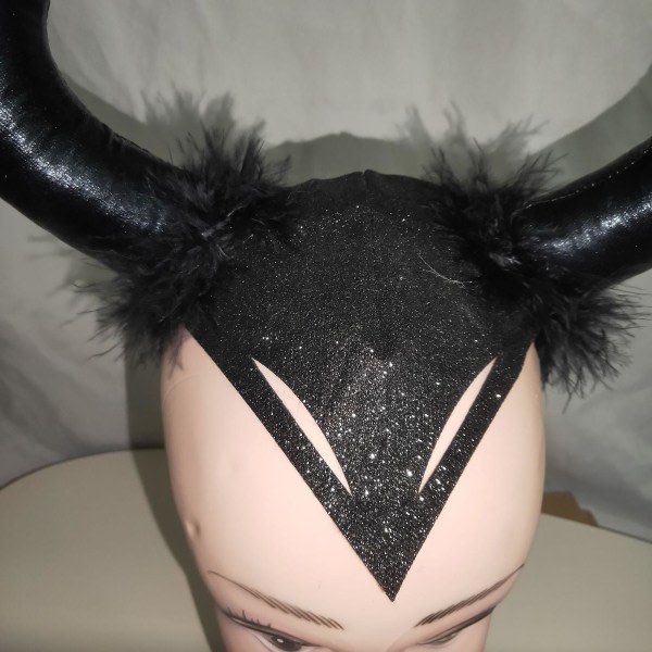 Halloween Devil Horns Hovedbeklædning Gothic Cosplay Simulation Horns Hovedbeklædning til Cosplay Kostume Horn