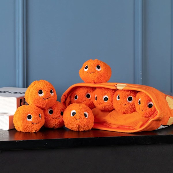 Cheesy Puffs Plyschboll, Puff Cheese Puff Fylld Leksak Spel Kudde Kudde Söt Plysch Kudde Kastkudde, Kreativ Avtagbar Fylld (Liten 6 Bollar)