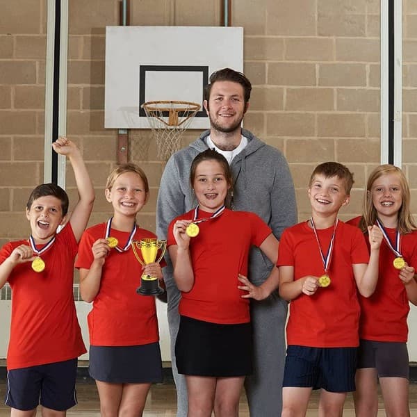 100-pack Plastic Medals for Kids, School, Sports, or Mini Olympic Medals