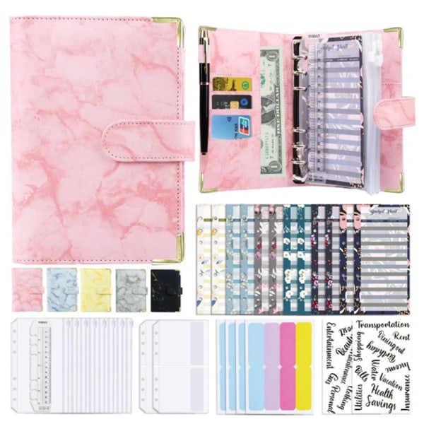 A6 Budget Binder Cash Envelope Planner System Organizer with Bu Style3