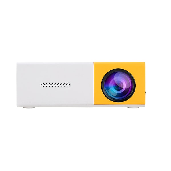 Bärbar Mini Projektor LED Mikroprojektor 1080P Hemmabio Fest Mötesprojektor W Trådlös Anslutning till Telefoner (Senaste Uppgraderade Versionen) Blue and white