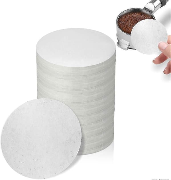500 stk. Kaffefilterpapir til espressomaskine, 58 mm Ubleget Espressofilter Puck Screen_Lucky_B
