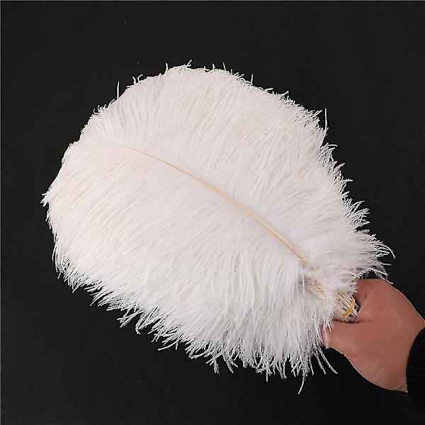 1~50 pakke 30-35 cm Store Strutsfjer Plym Håndværk Bryllup Fest Dekorationer Hvid White 30pcs